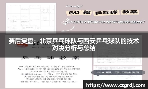 赛后复盘：北京乒乓球队与西安乒乓球队的技术对决分析与总结